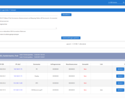 Dashboard of every system and starting point for connecting